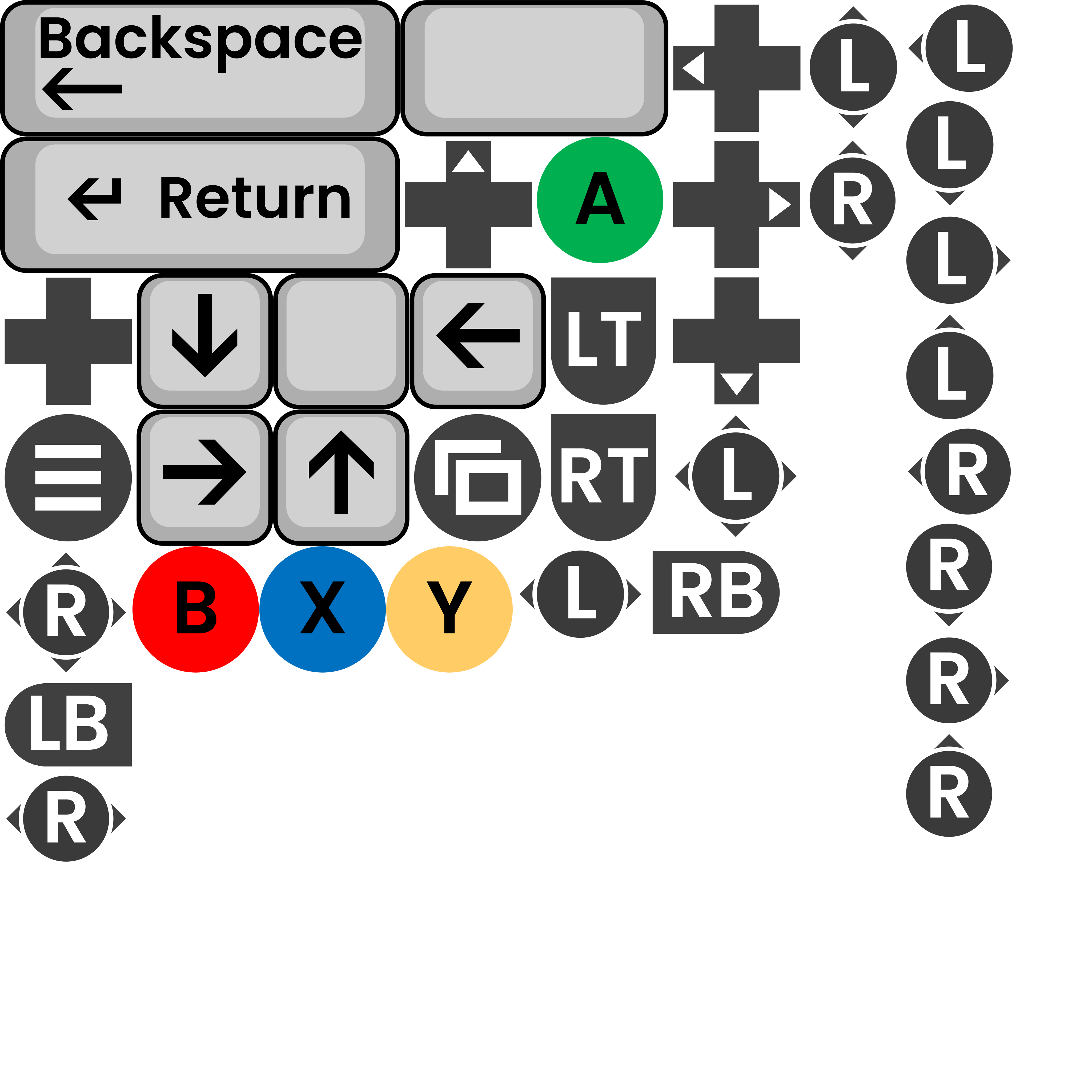 Vulcard keys atlas — 37 sprites packed into one texture /images/atlas-packer/keys.png